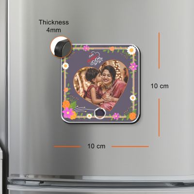Personalized Musical Fridge Magnet for Mom (Photo & Song)